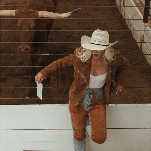 Western & Co Urban Cowgirl Retro Biker Jacket - Picture 6 of 10